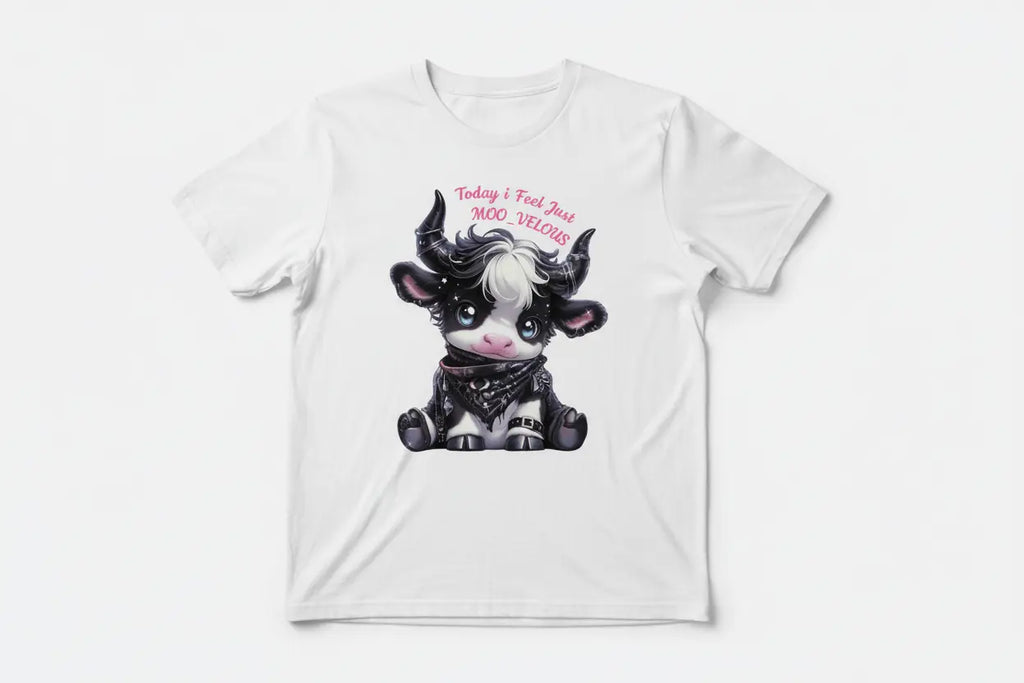 MOO_VELOUS White T-Shirt
