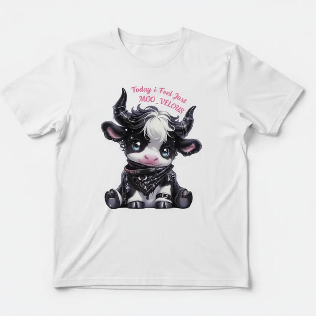 MOO_VELOUS White T-Shirt