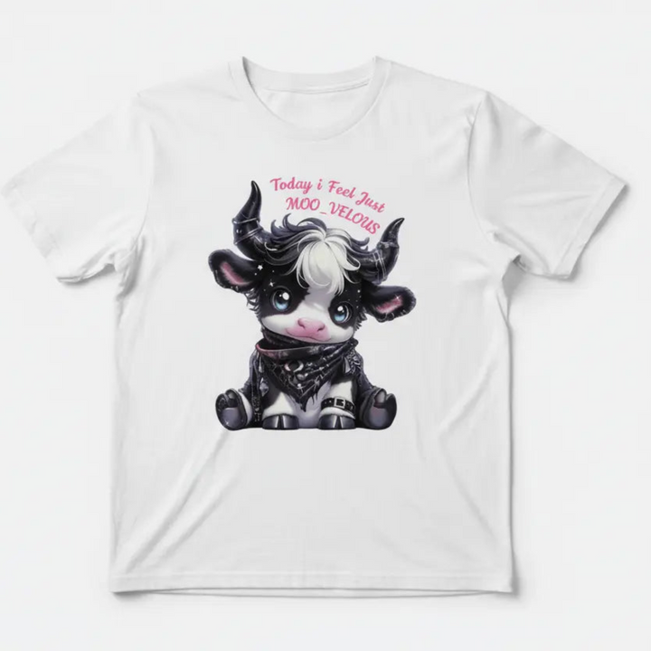 MOO_VELOUS White T-Shirt