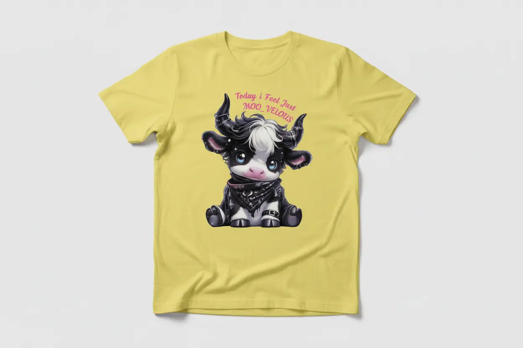 MOO_VELOUS Yellow T-Shirt