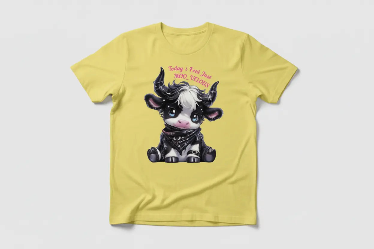 MOO_VELOUS Yellow T-Shirt