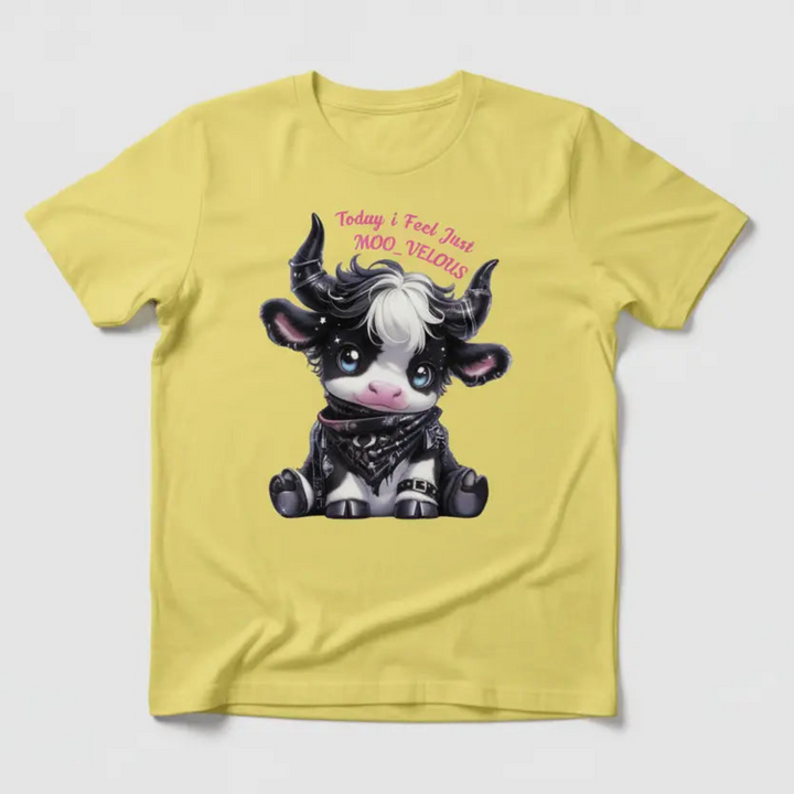 MOO_VELOUS Yellow T-Shirt