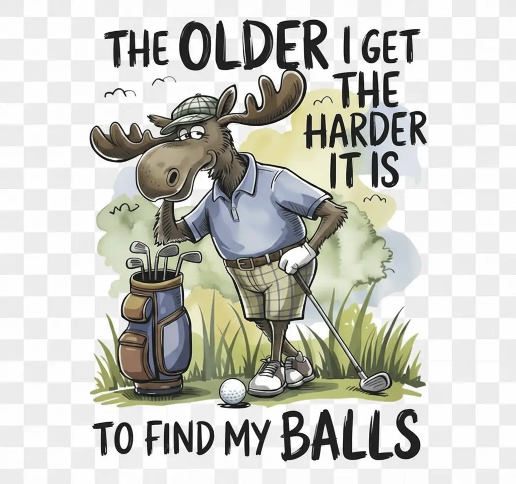 Moose Golf Tee MadewithHugsnLoves