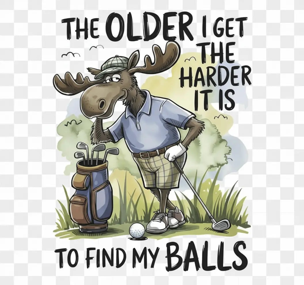 Moose Golf Tee MadewithHugsnLoves