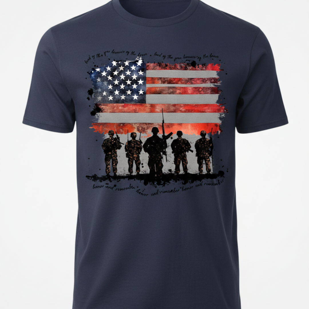 Navy Blue T-Shirt Mockup