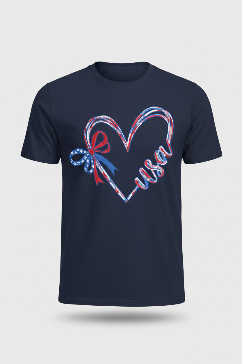 Navy Blue T-Shirt Mockup