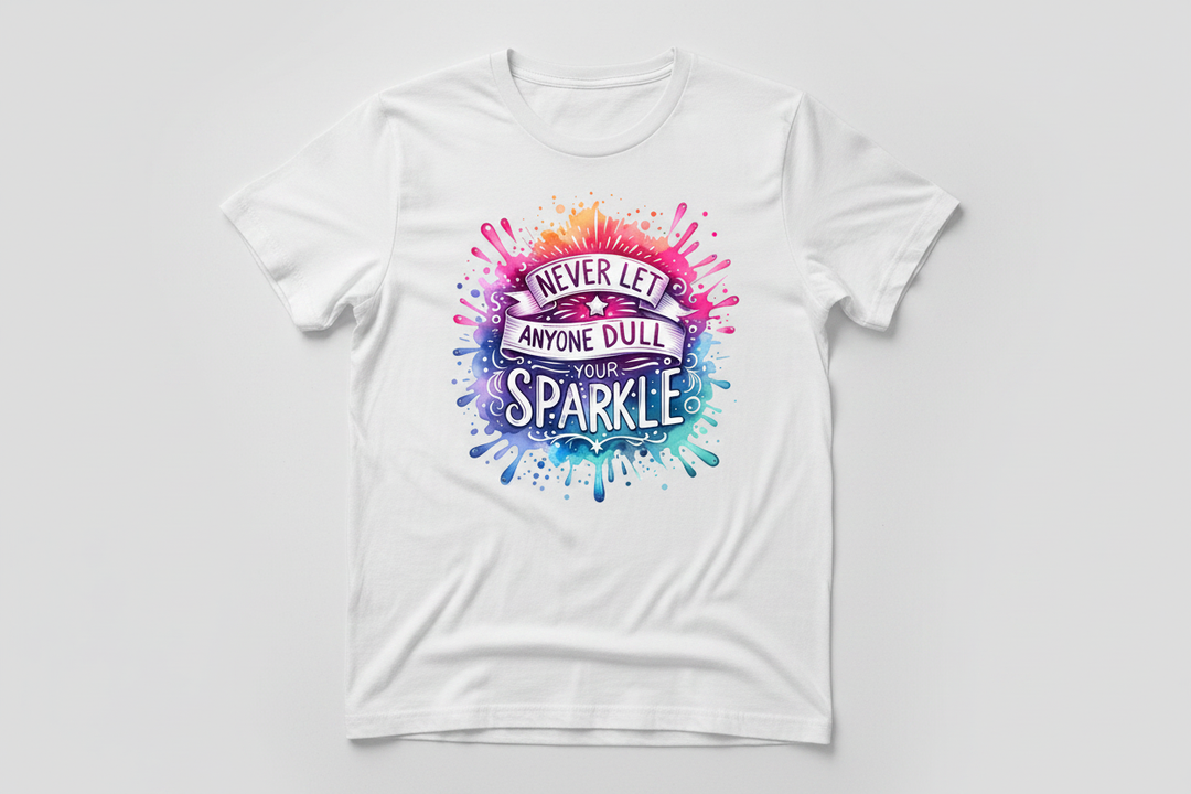 Never Let Anyone Dull Your Sparkle - White