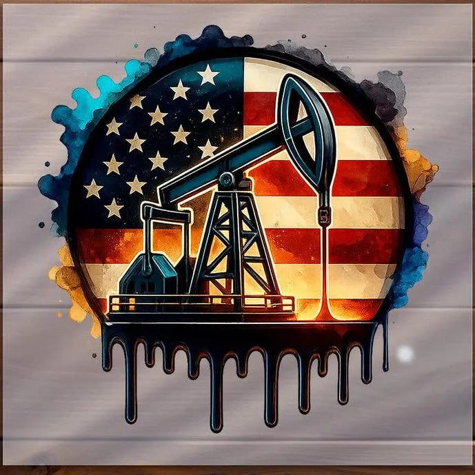 American Oilfield Pump Jack T-Shirt MadewithHugsnLoves