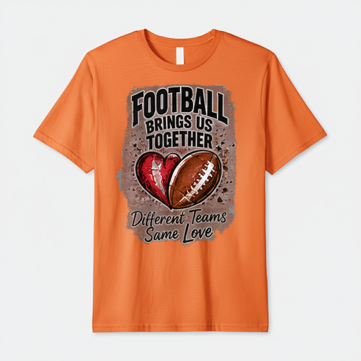 Orange football shirt mockup