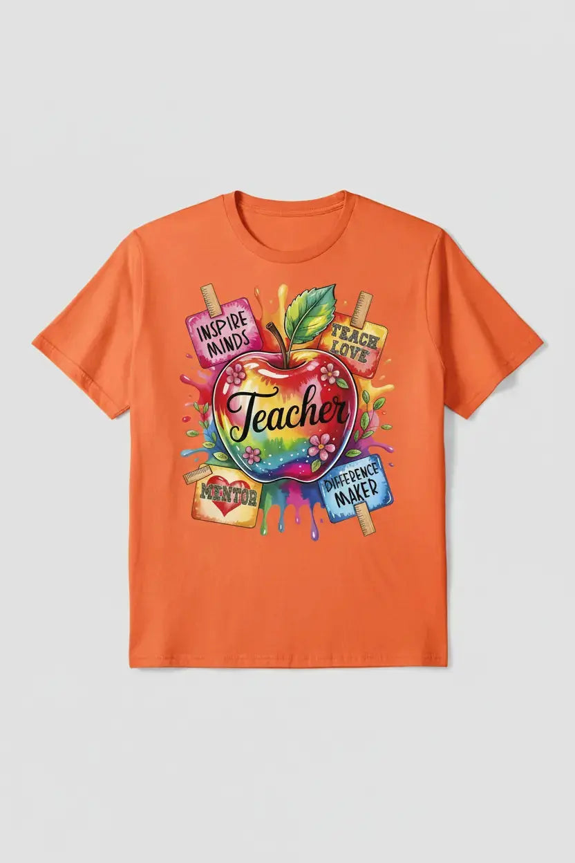 Orange T-Shirt Mockup