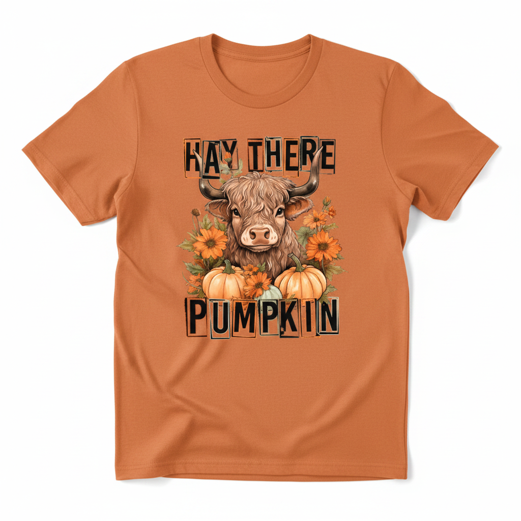 Orange Tee Mockup