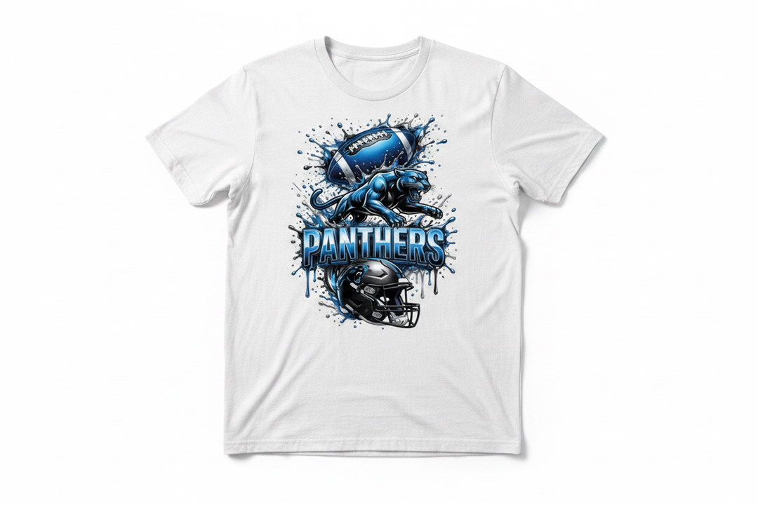 Panthers White T-Shirt Mockup
