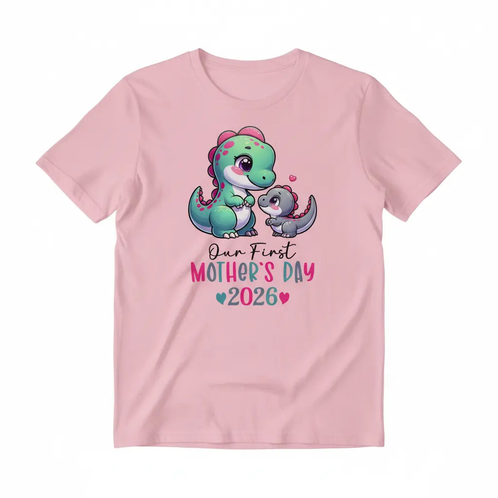 Pink Dino T-Shirt Mockup