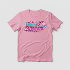 Pink t-shirt mockup with survivor design