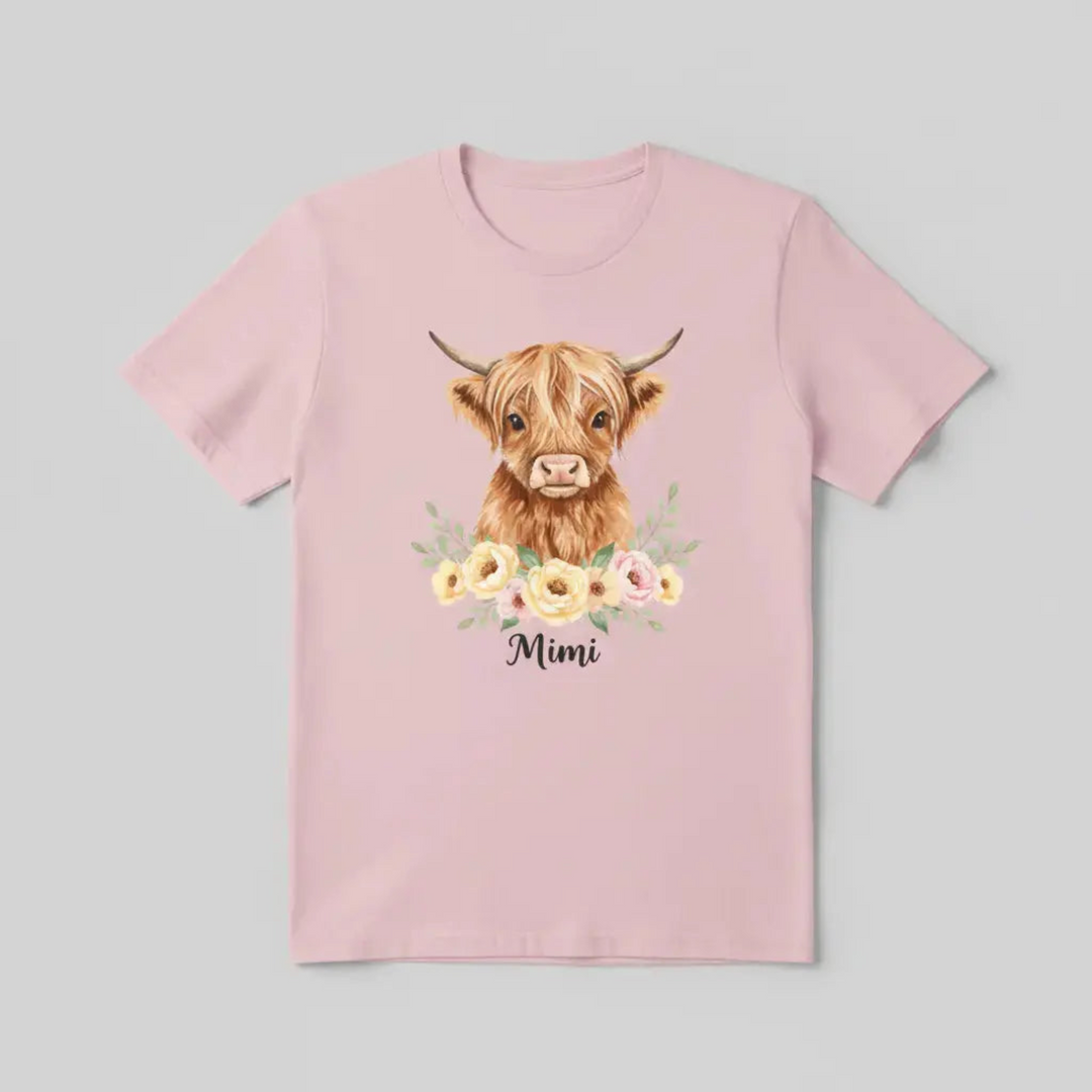 Pink T-shirt with Mimi design