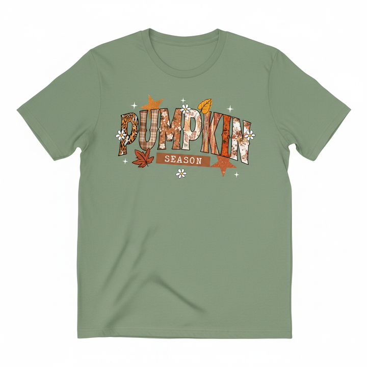 Pumpkin Season - Green T-Shirt Mockup