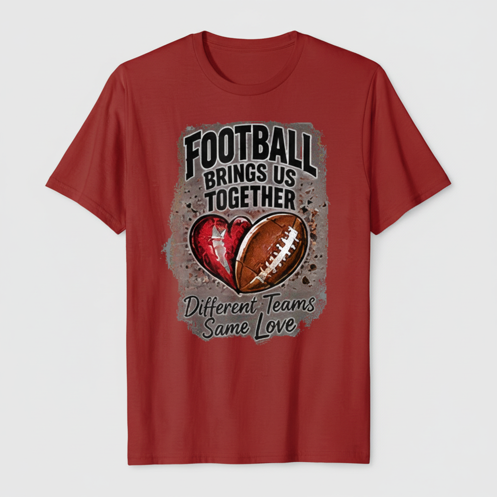 Red football shirt mockup