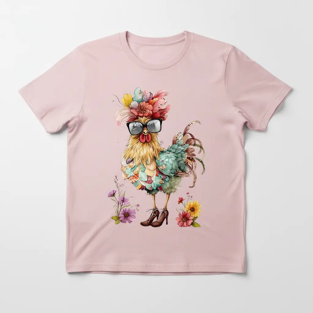 Sassy Chicken Pink T-Shirt