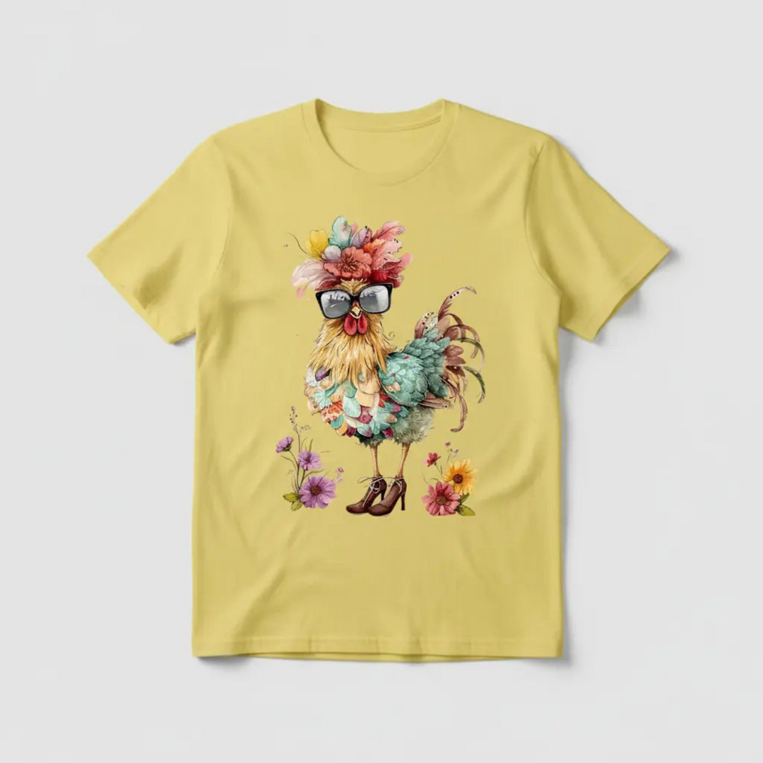 Sassy Chicken Yellow T-Shirt