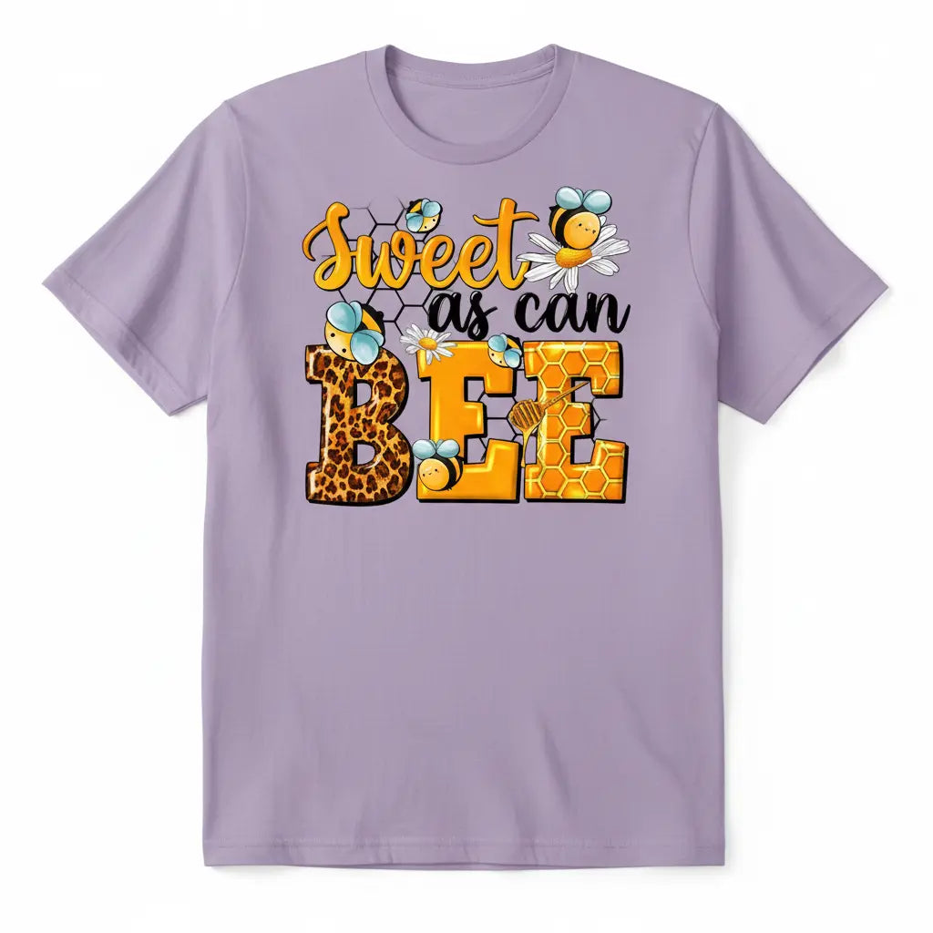 Sweet as can BEE Light Purple T-Shirt