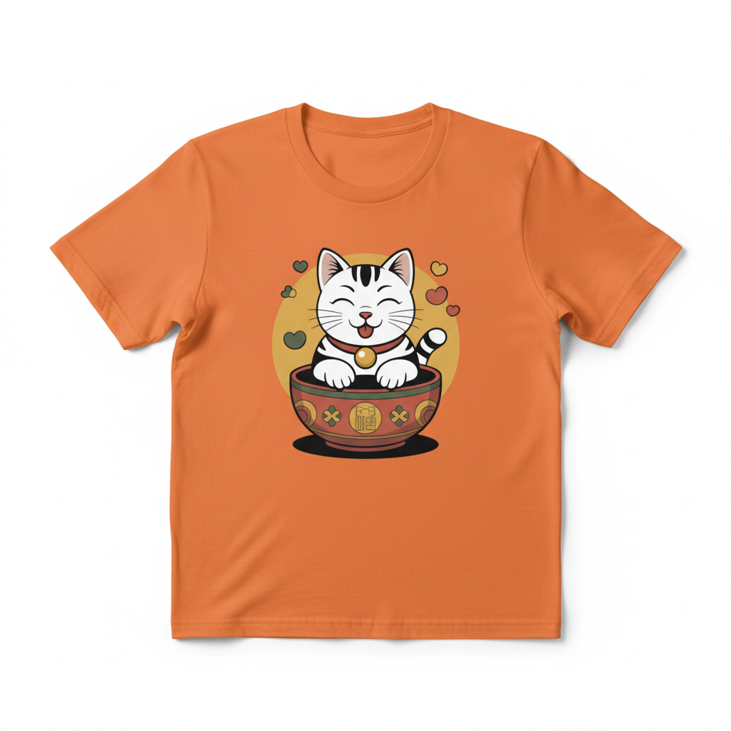 Tangerine T-shirt mockup
