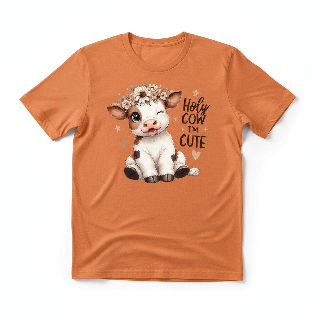 Tangerine T-shirt mockup