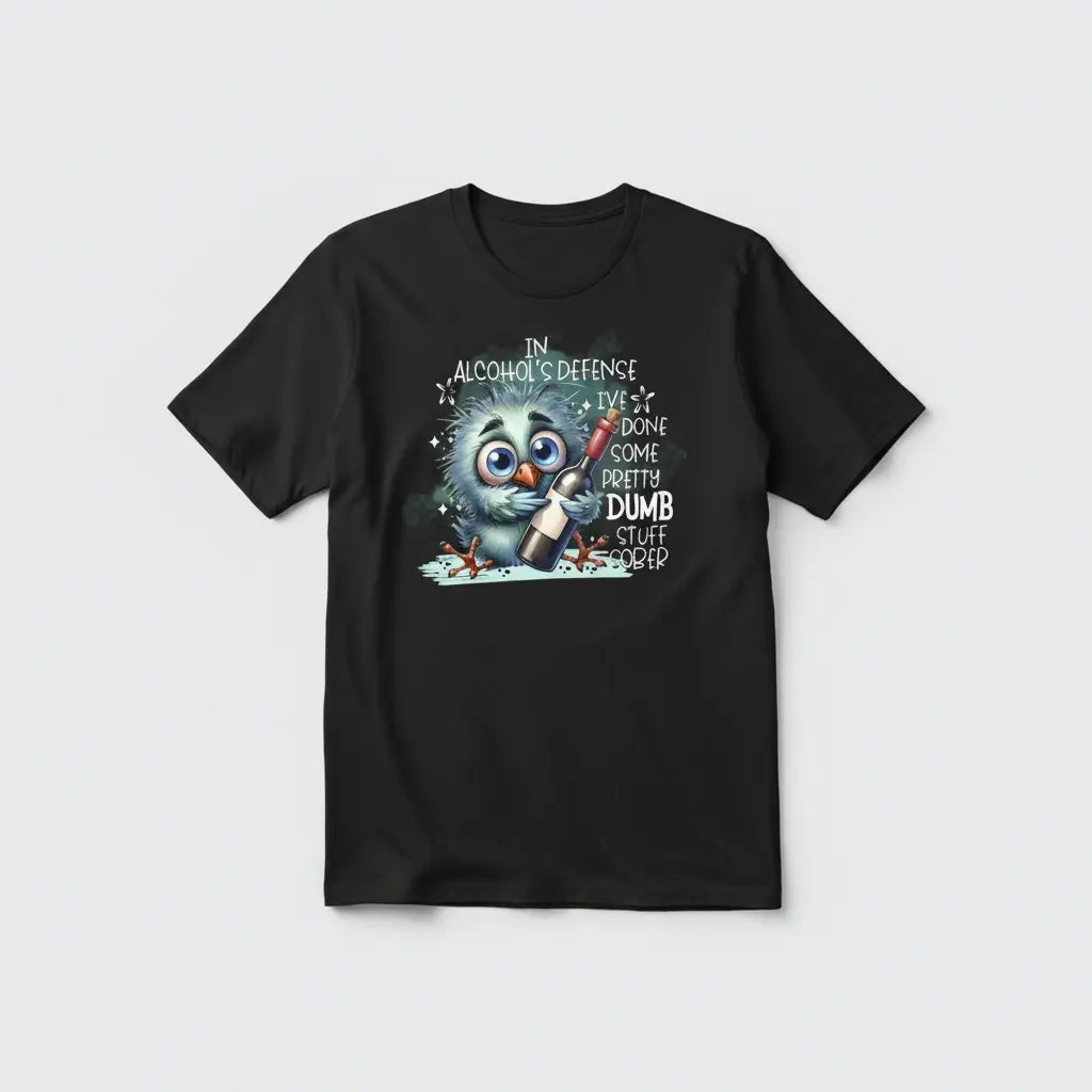 Tipsy Bird Black T-Shirt