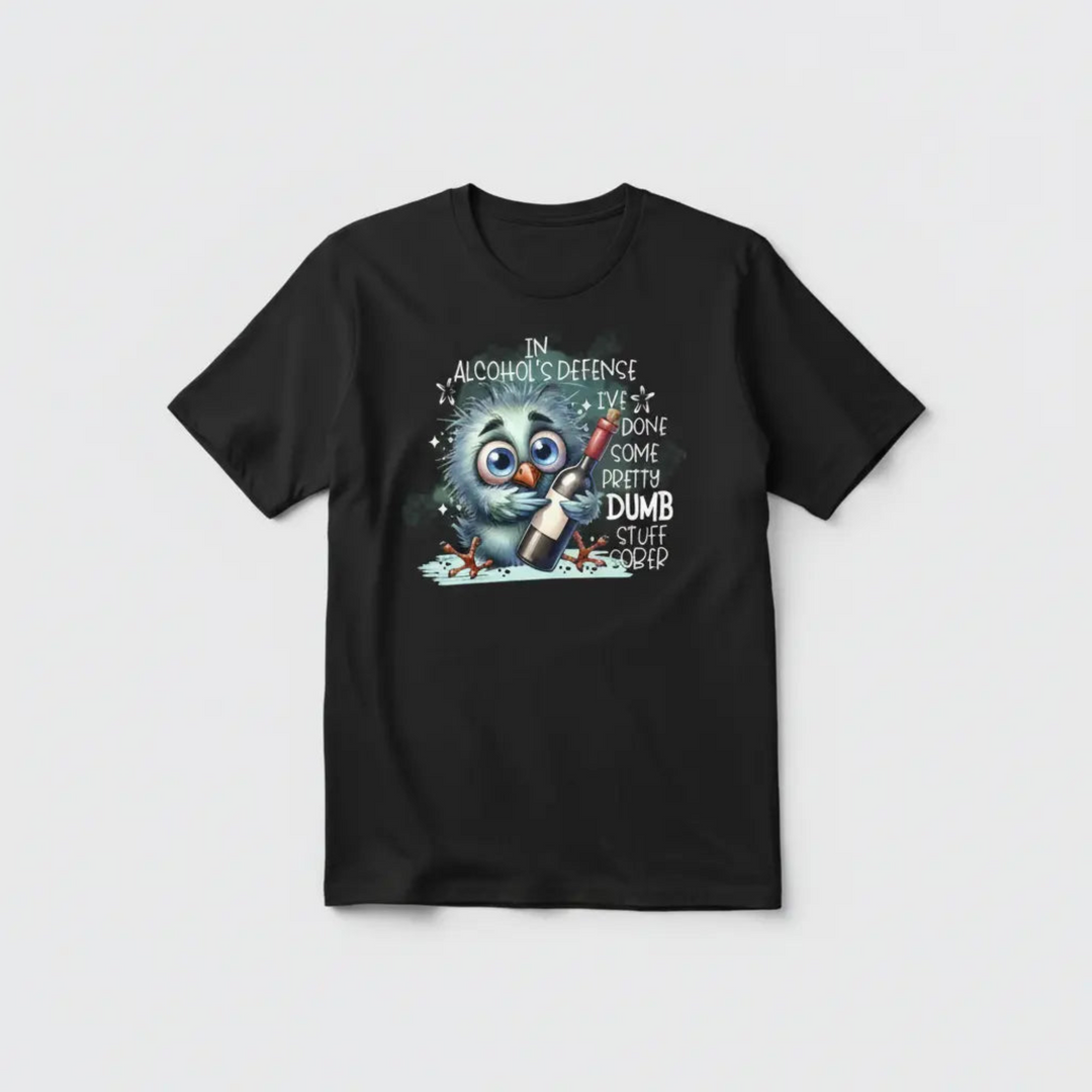 Tipsy Bird Black T-Shirt