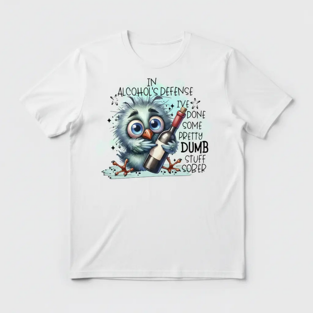 Tipsy Bird White T-Shirt