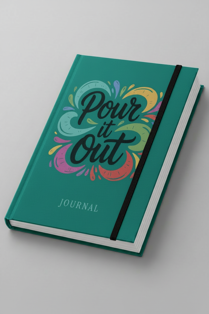 Turquoise Teal-Green Journal Mockup