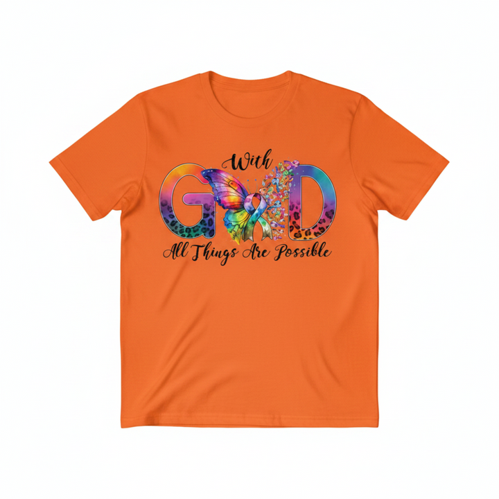 With God Tee - Orange