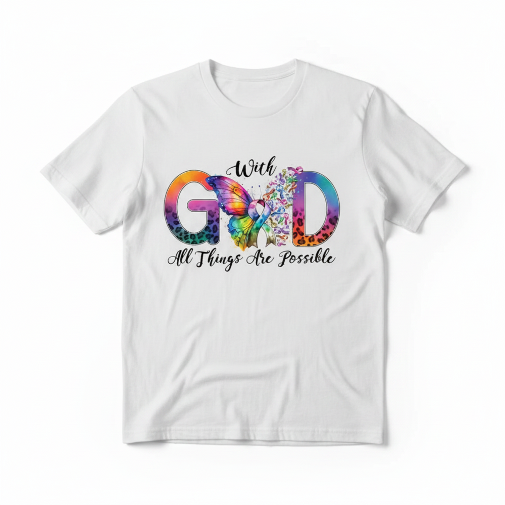 With God Tee - White