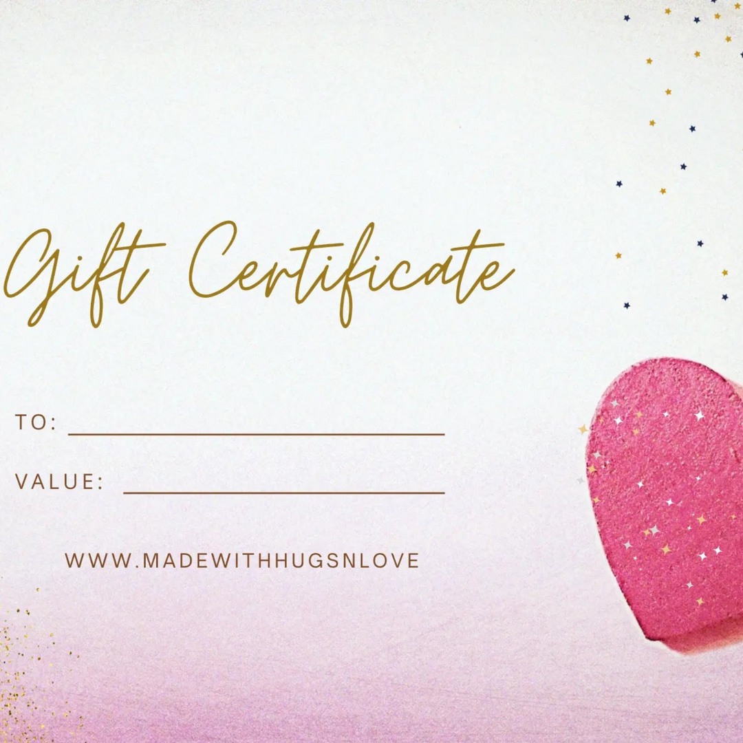 Madewithhugsnloves Gift Card MadewithHugsnLoves
