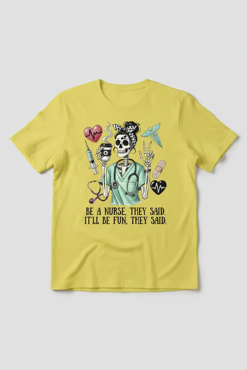 Yellow T-Shirt Mockup