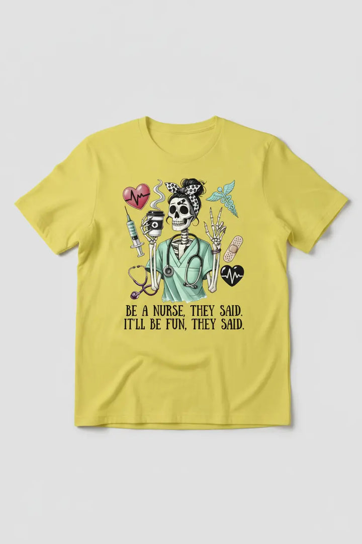 Yellow T-Shirt Mockup