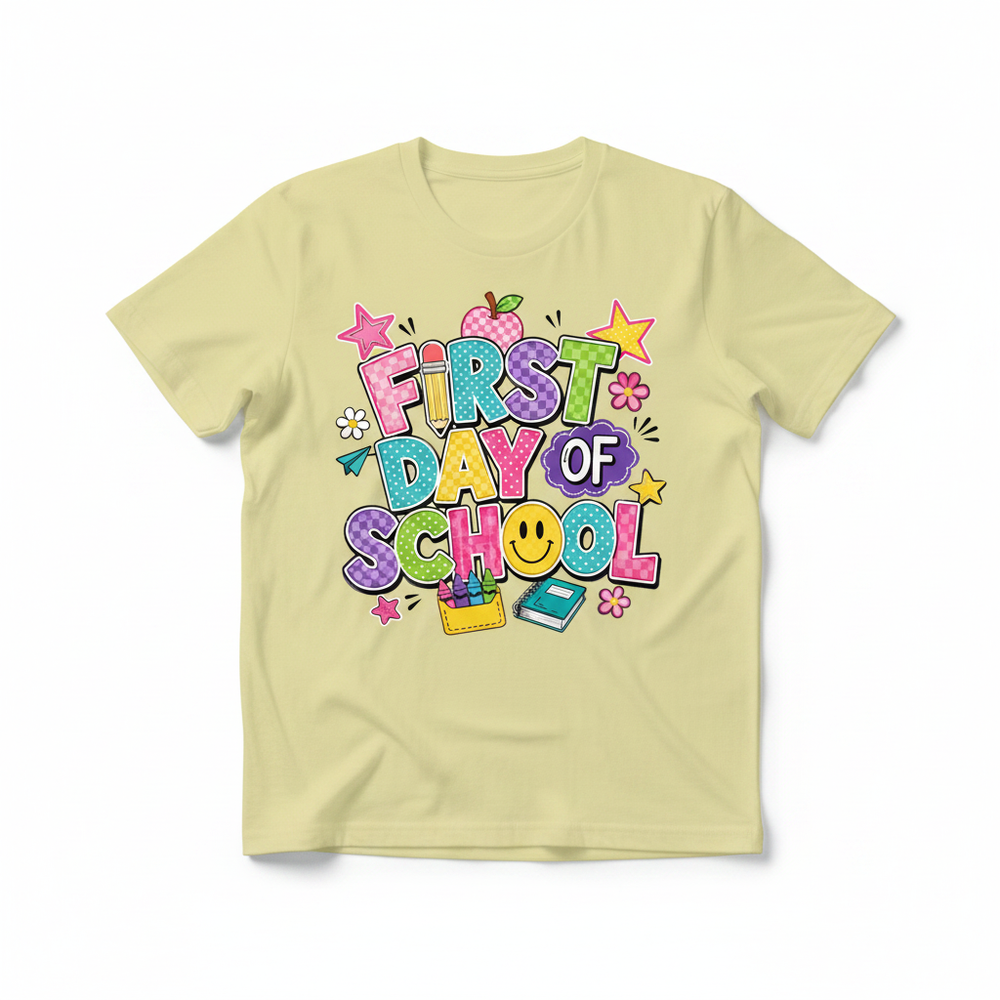 Yellow tee mockup